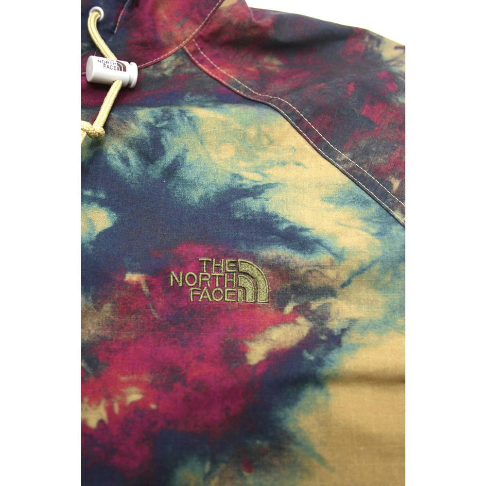 The North Face Ripstop Print Wind Hoodie Mens Browns Tie-Dye Jacket $129