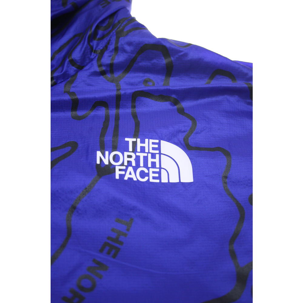 The North Face Winter Warm Men's Lapis Blue Yosemite Topo Print 1/4 Zip Hoodie
