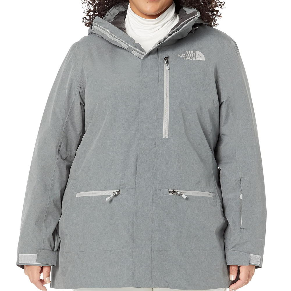 The North Face Gatekeeper Women's Grey Heather Insulated Ski Jacket $300