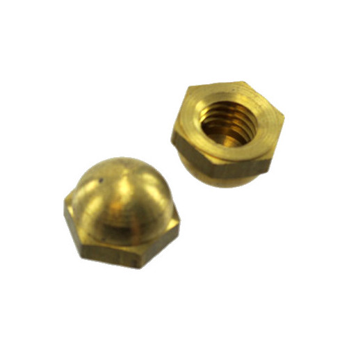 Decorative Brass Cap Nuts Greschlers Inc 6 32 Brass Cap Nuts Pack Of 12