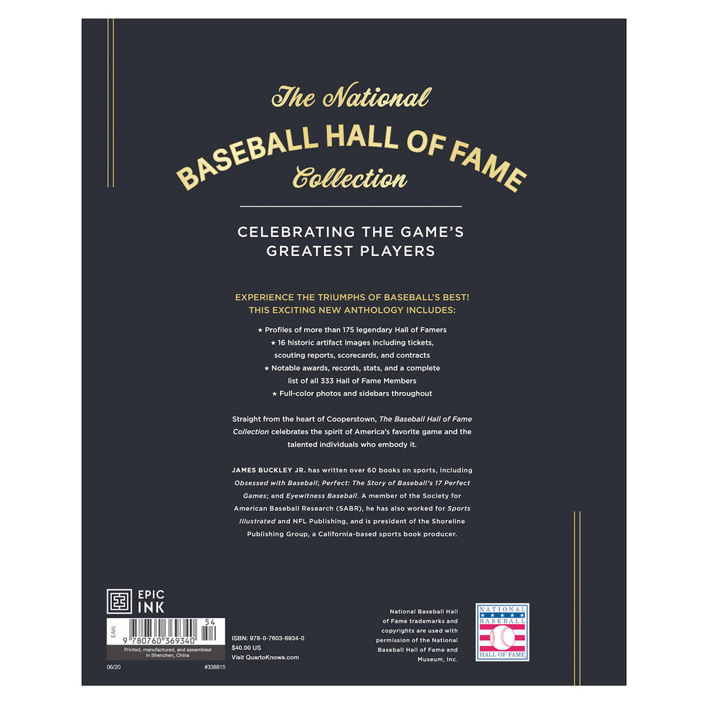 QUAYSIDE/HACHETTE BOOK GROUP National Baseball Hall of Fame Collection, James Buckley & Cal Ripken