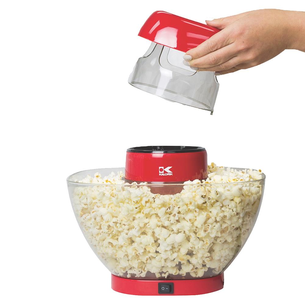 KALORIK TEAM Volcano Popcorn Popper Machine - Hot Air Popcorn Maker, Serving Bowl