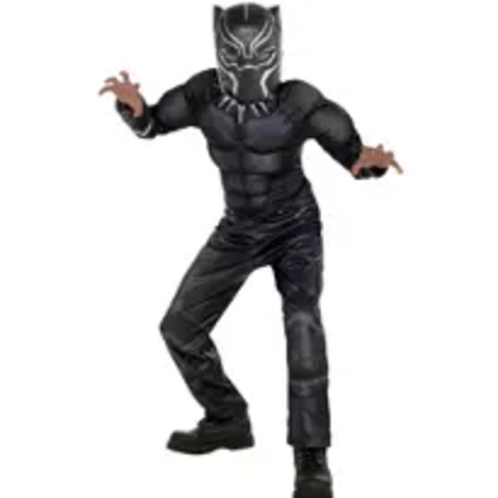 Bigbolo Boys Black Panther Muscle Costume - Black Panther
