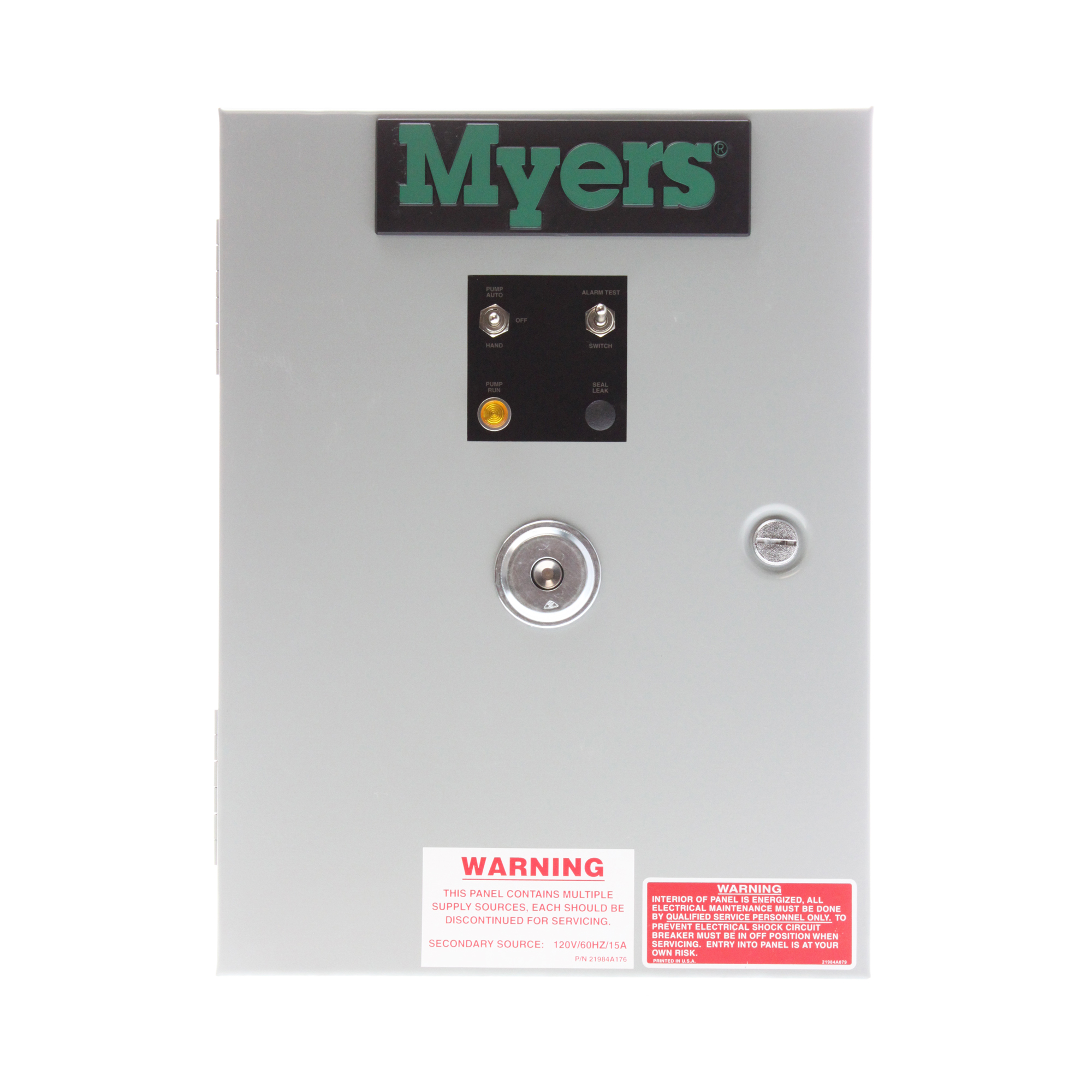 Myers Electric MYERS CE23S SIMPLEX PUMP CONTROL PANEL, 208/230V, .5