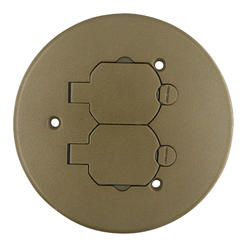 Brass Electrical Floor Plate Cover