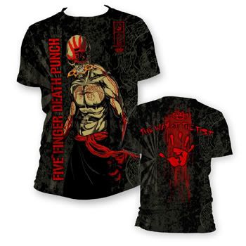 Ill Rock Merch Five Finger Death Punch Ninja All Over T Shirt