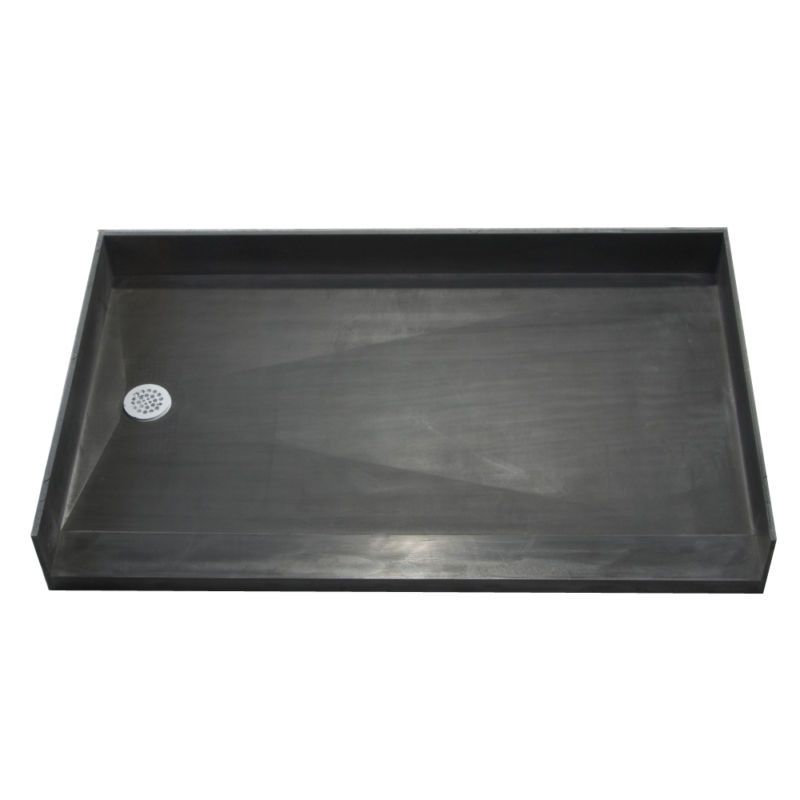 Tile Redi 3260LBF-PVC 32" D 60" W Curbless Shower Pan with Left PVC Drain