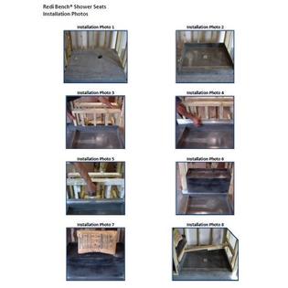Tile Redi Rb4212 Kit Shower Bench 38 L X 12 D X 12 H For 42 D