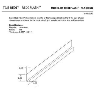 Tile Redi Trzf4848 Bi Z Flashing Kit Fits 48 Inch Depth By 48 Inch Width Shower Base