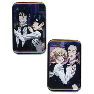 Pin Set Black Butler 2 Sebastian Ciel Claude Alois Set Of 2