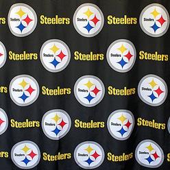 Nfl Pittsburgh Steelers Shower Curtain Football Bathroom Accessories Northwest Nfl Pittsburgh Steelers Shower Curtain