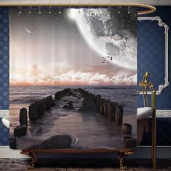Otc Seashell Sea Shell Beach Shower Curtain Bathroom