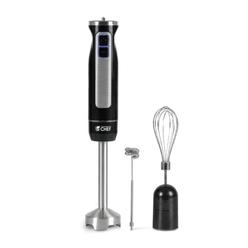 COMMERCIAL CHEF 8 Speed Immersion Hand Blender with Stainless Steel Blades, Black