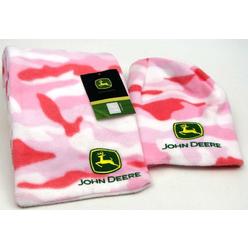 IWGAC John Deere Hat & Scarf Pink 0126-9003