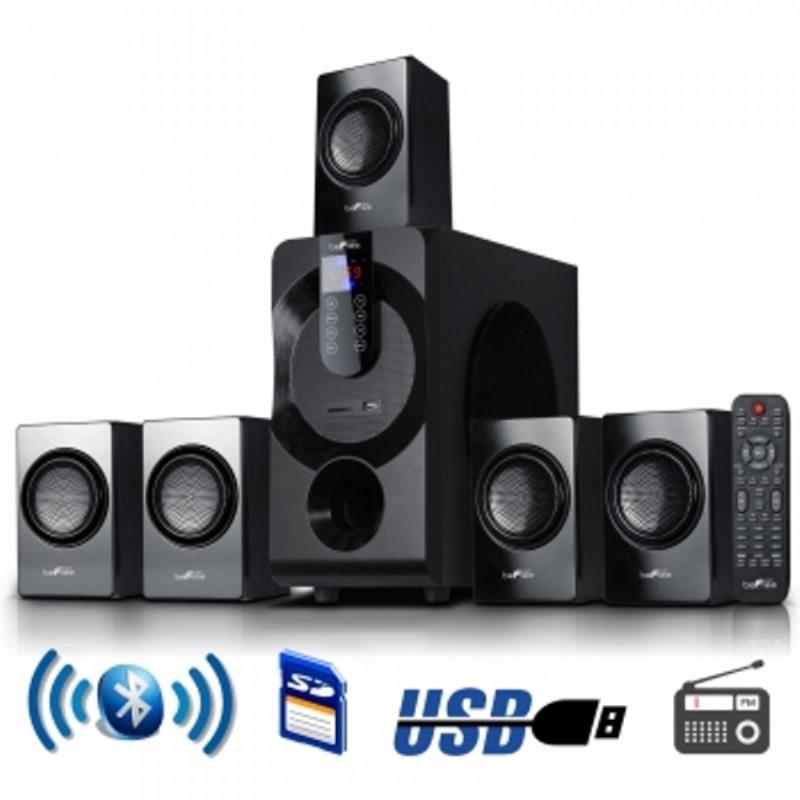 beFree Sound 5.1 Channel Surround Sound Bluetooth Speaker System