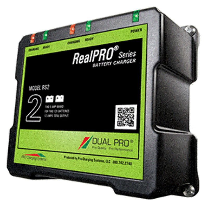 Dual Pro RealPRO Series Battery Charger - 12A - 2-6A-Banks - 12V