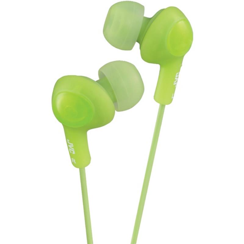 JVC Kenwood JVC HAFX5G Gumy Plus Inner-Ear Headphones (Green)