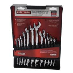 Craftsman 99901 Open End & Box End Ratcheting Wrench Set - Metric & SAE - 12 Piece