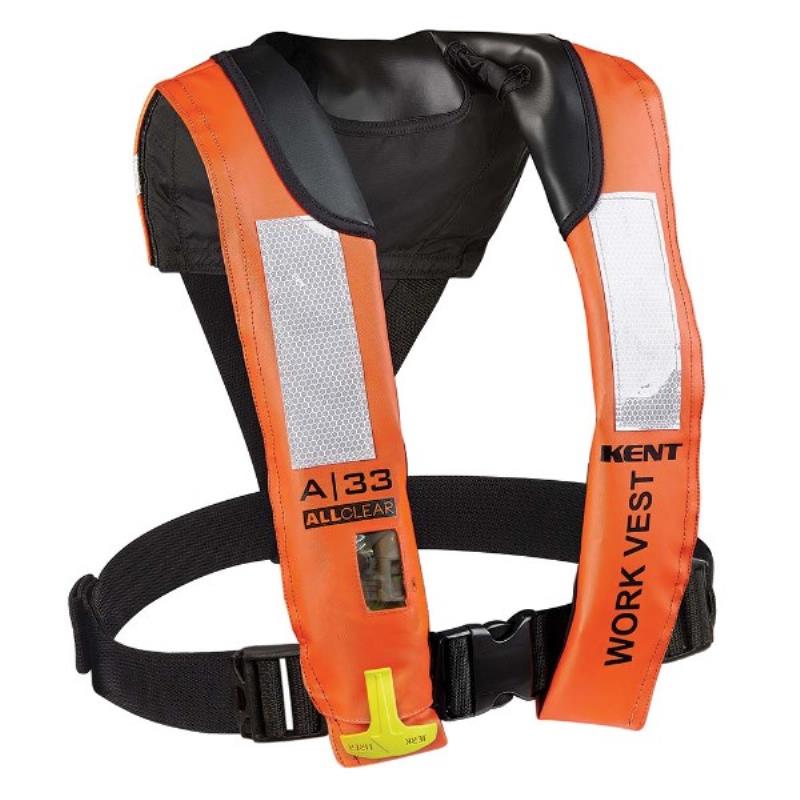 Kent Sporting Goods Kent A-33 All Clear Auto Inflatable Work Vest
