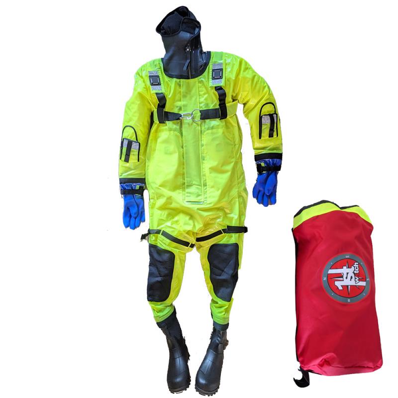 First Watch RS-1005 Ice Rescue Suit - Hi-Vis Yellow - S/M (Built to Fit 4&rsquo;