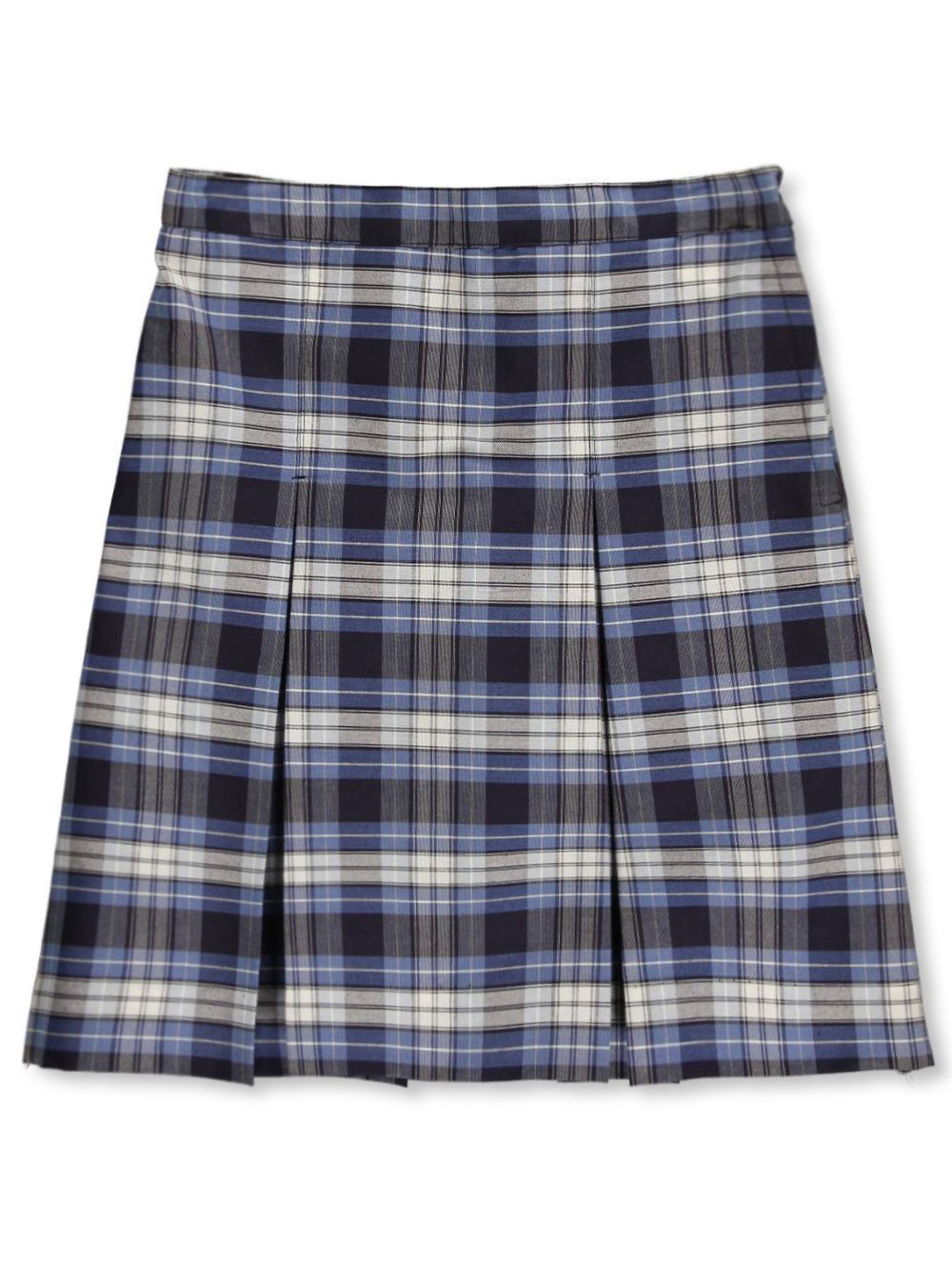 Cookie's Brand Girls' Pleated Skirt - blue/white *plaid #76*, 10