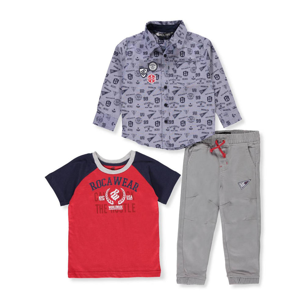 Rocawear Baby Boys 3 Piece Pants Set Outfit Rocawear Baby Boys 3 Piece Pants Set Outfit