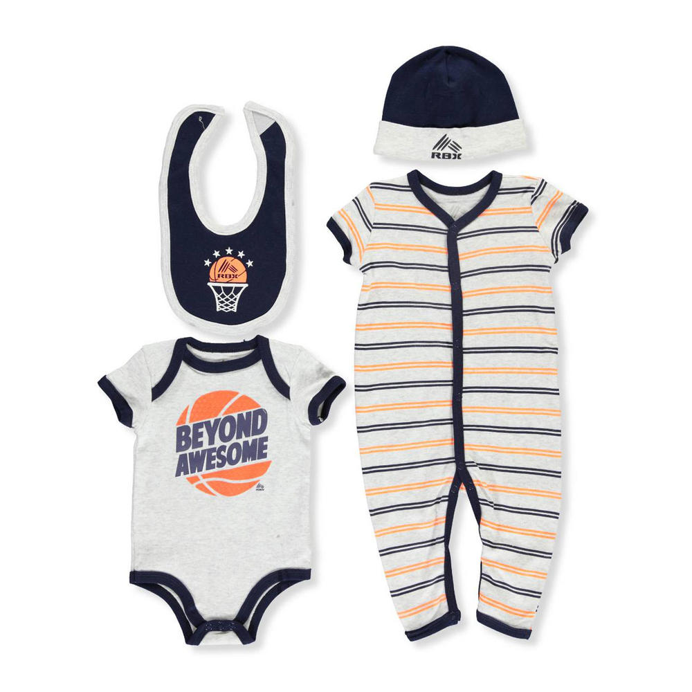 Rbx Baby Boys 4 Piece Layette Set