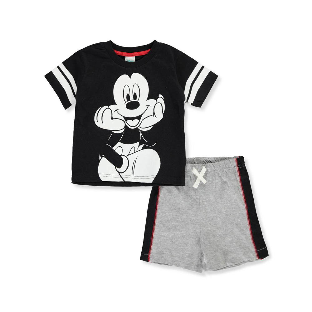 Disney Mickey Mouse Baby Boys 2 Piece Shorts Set Outfit Disney Mickey Mouse Baby Boys 2 Piece Shorts Set Outfit