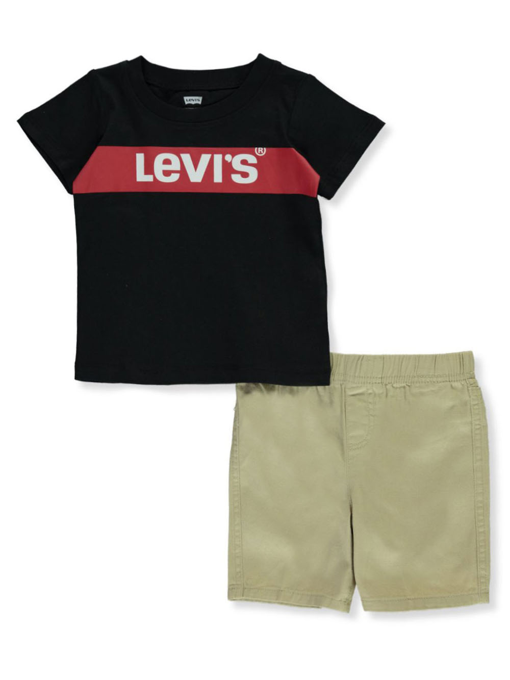 Levi's Baby Boys' 2-Piece Camo Twill Shorts Set Outfit