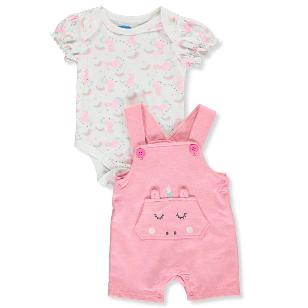 Bon Bebe Baby Girls Rainbow Unicorn 2 Piece Layette Set Bon Bebe Baby Girls Rainbow Unicorn 2 Piece Layette Set