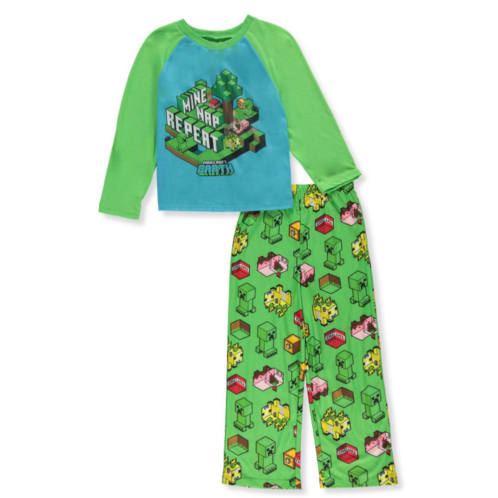 Minecraft Boys' Mine, Nap, Repeat 2-Piece Pajamas