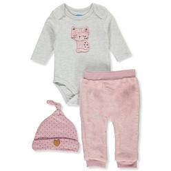 Bon Bebe Baby Girls 3 Piece Layette Set Bon Bebe Baby Girls 3 Piece Layette Set