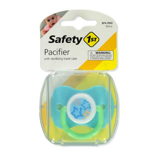 Safety 1st Pacifier With Sterilizing Travel Case - blue/multi, one size