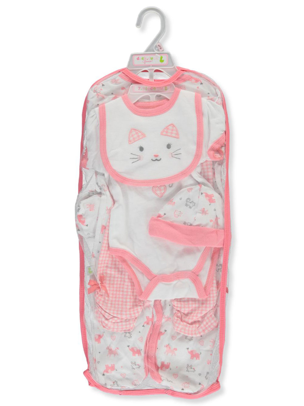 Duck Duck Goose Baby Girls Little Snuggle Bunny 7 Piece Layette Set Duck Duck Goose Baby Girls Little Snuggle Bunny 7 Piece Layette Set