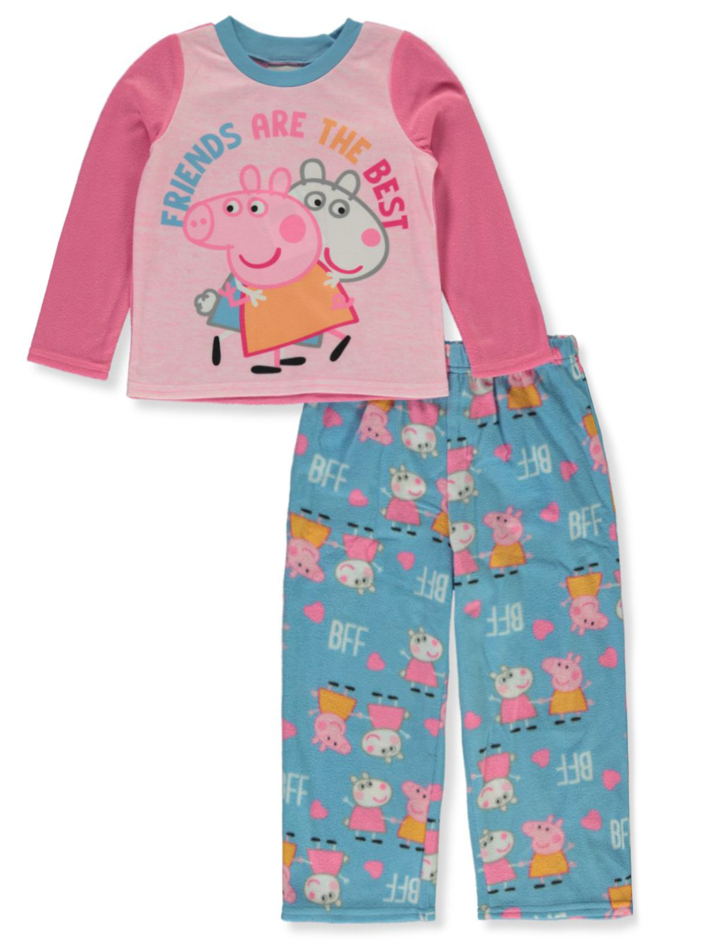 Nickelodeon Peppa Pig Girls' 2-Piece Microfleece Pajamas