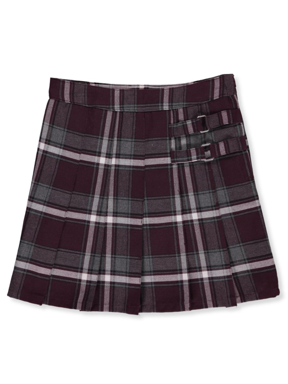 At School by French Toast French Toast Big Girls' "Buckled" Plaid Scooter Skirt (Sizes 7 - 20)