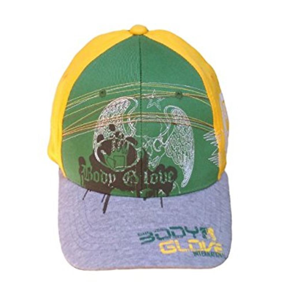 Rhinox Body Glove Brand Flex Fit Hat Green Yellow And Grey