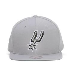 Nba San Antonio Spurs Logo Mitchell Ness Vintage Snapback Gt Wristband Grey