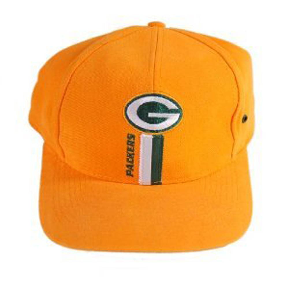 Reebok Nfl Green Bay Packers Vintage Classic Logo 7 Snapback Yellow