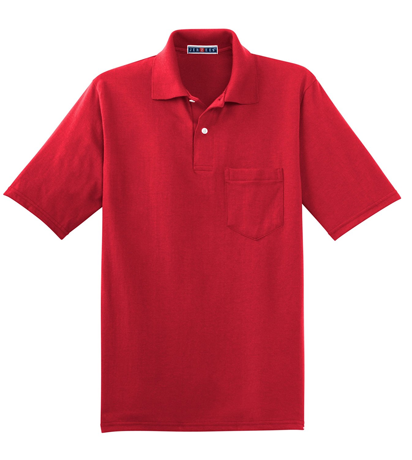 Jerzees 50/50 Pocket Sport Shirt With SpotShield, Red XL