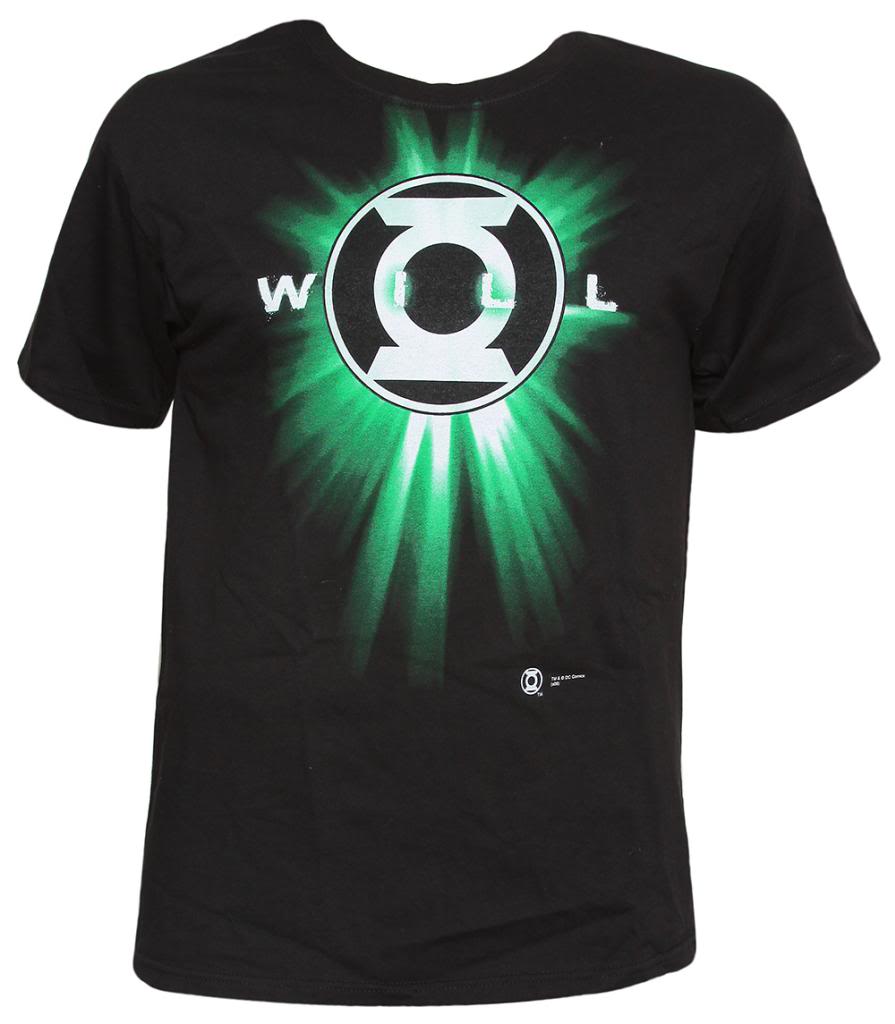 Super Hero Shirts Officially Licensed DC Comics Will Green Lantern T-Shirt