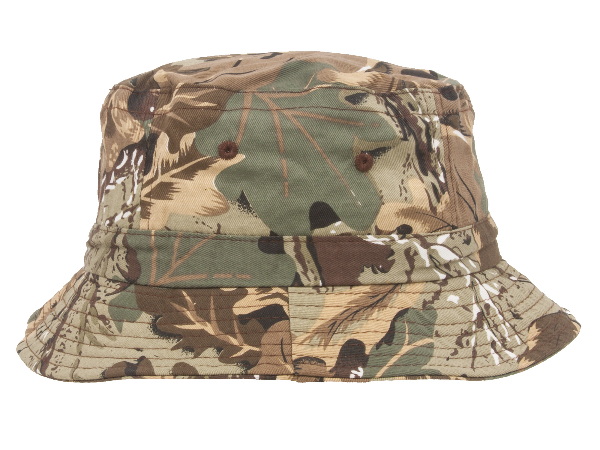 Cameo Pigment Dyed Bucket Hat, Leaf Camo