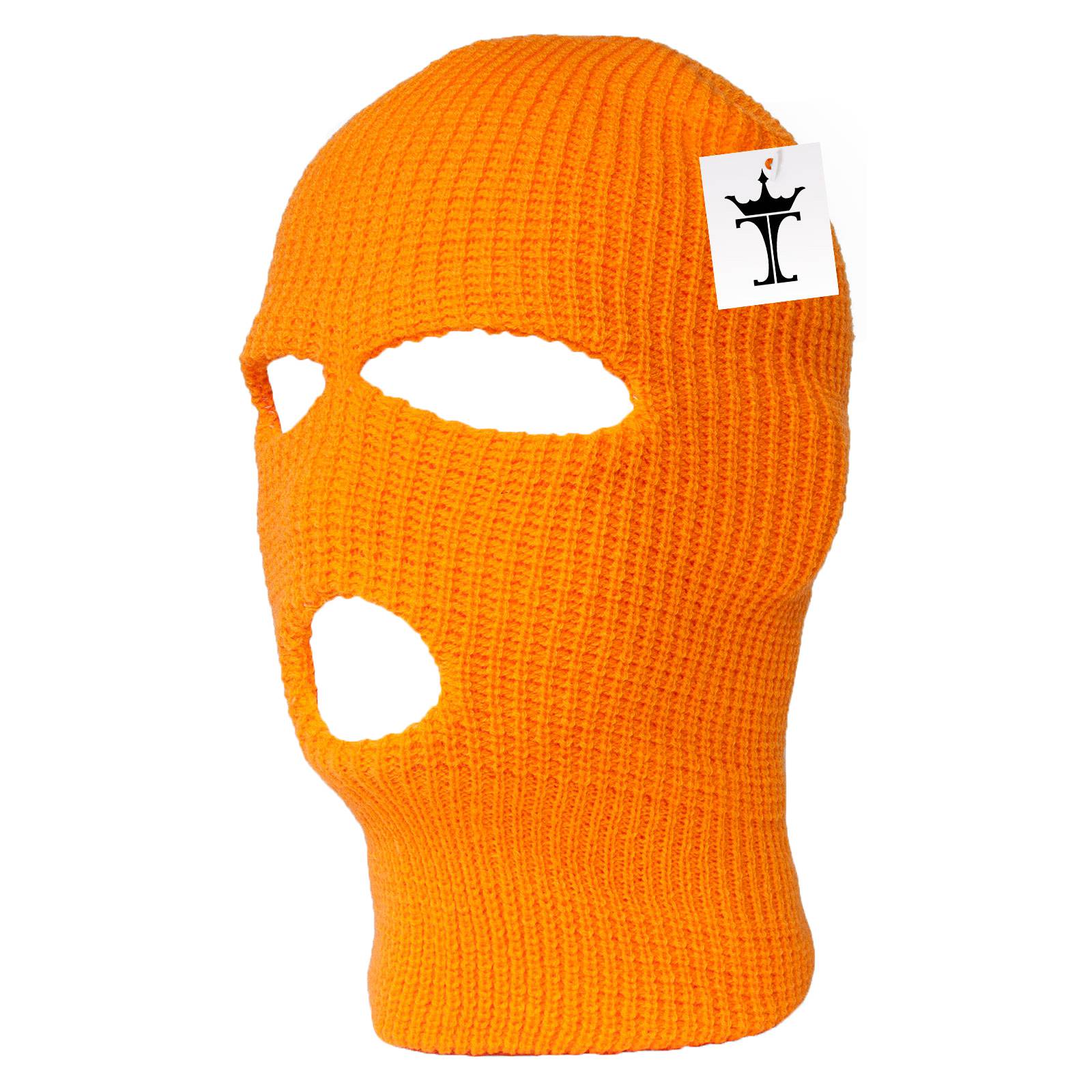TOP HEADWEAR Red One Hole Ski Mask - Acrylic Face Cover For Cold Weather Outdoor Activities
