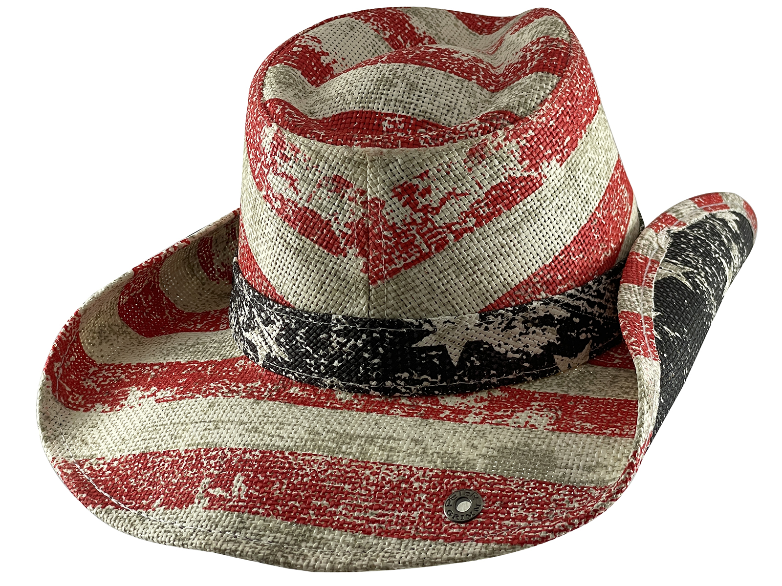 Peter Grimm NEW PETER GRIMM RED PATRIOT AMERICANA POCKET LINED DRIFTER COWBOY HAT