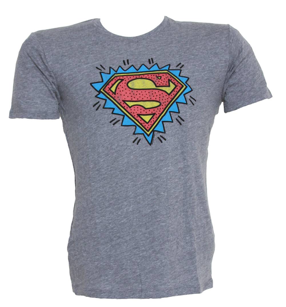 Junk Food Superman Comic Style Logo T-Shirt
