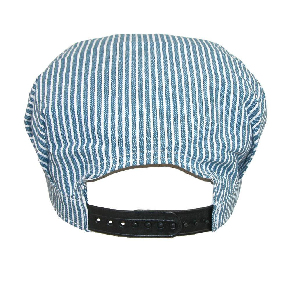 Ctm Kids Cotton Blue Stripe Train Engineer Cap Ctm Kids Cotton Blue Stripe Train Engineer Cap