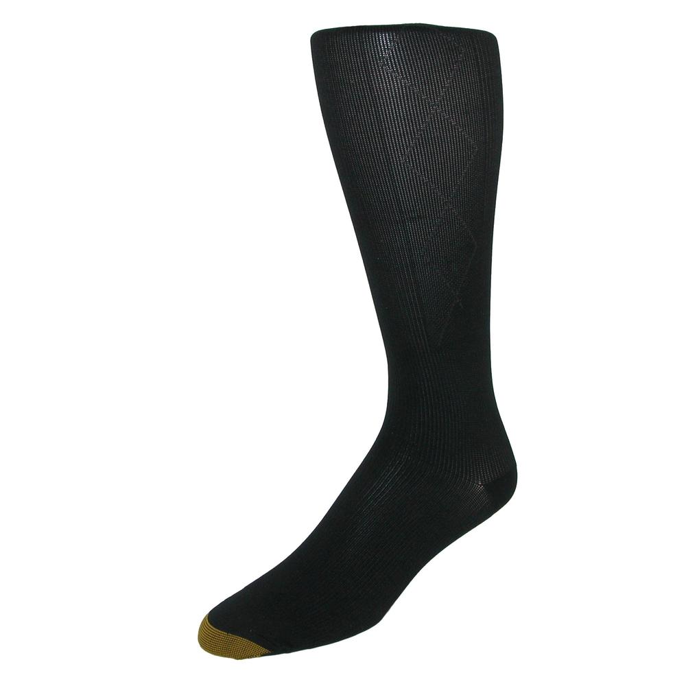 Gold Toe Men's Argyle Mild Compression Over the Calf Socks