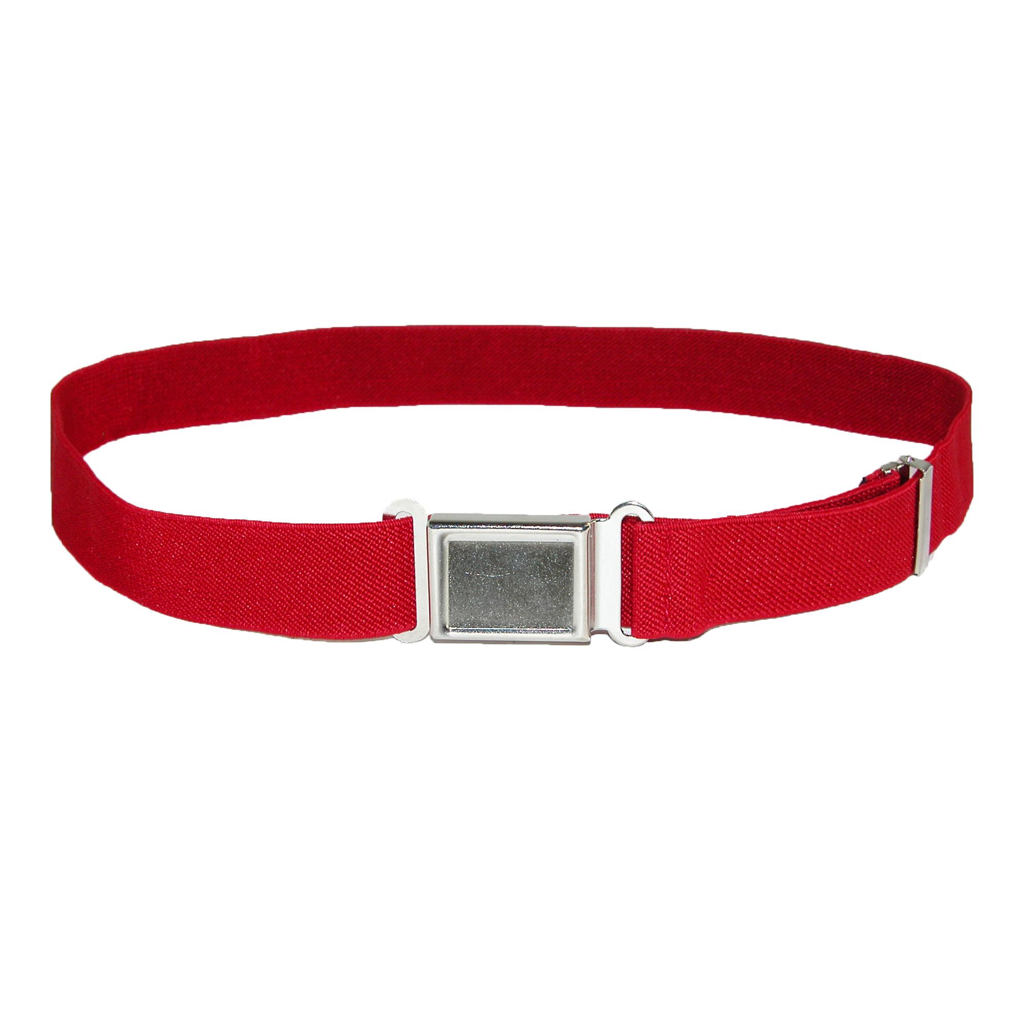 CTM Kids' Elastic Stretch Belt with Magnetic Buckle