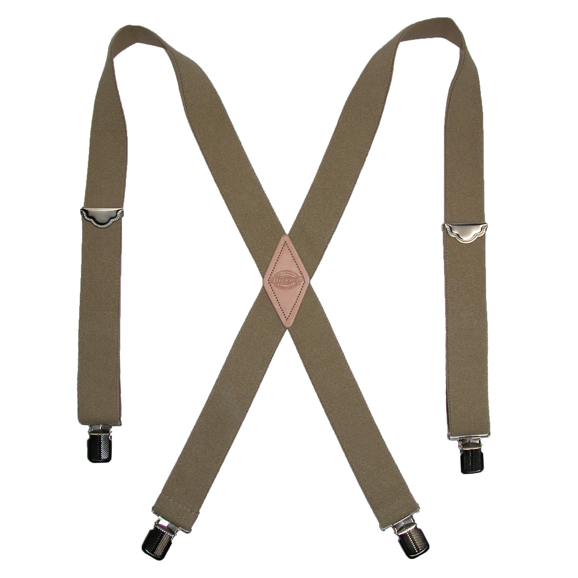 Dickies Men's Elastic X-Back Heavy Duty Clip-End Work Suspender Braces