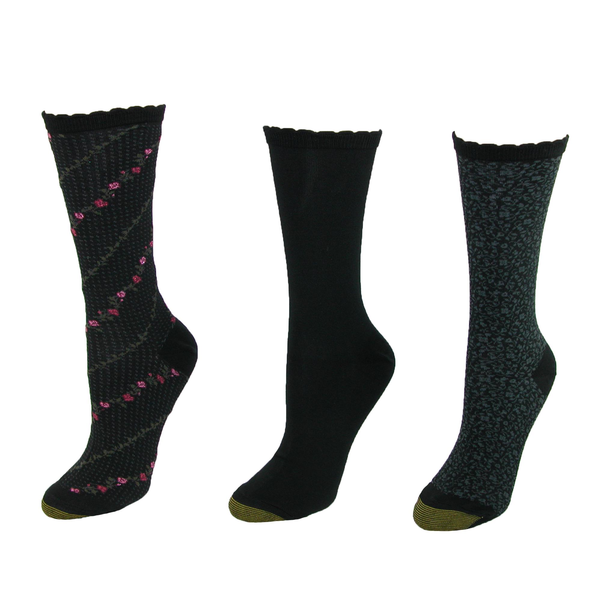 Gold Toe Women's Extended Size Fashion Socks (3 Pair Pack) Shop Your Way Online Shopping
